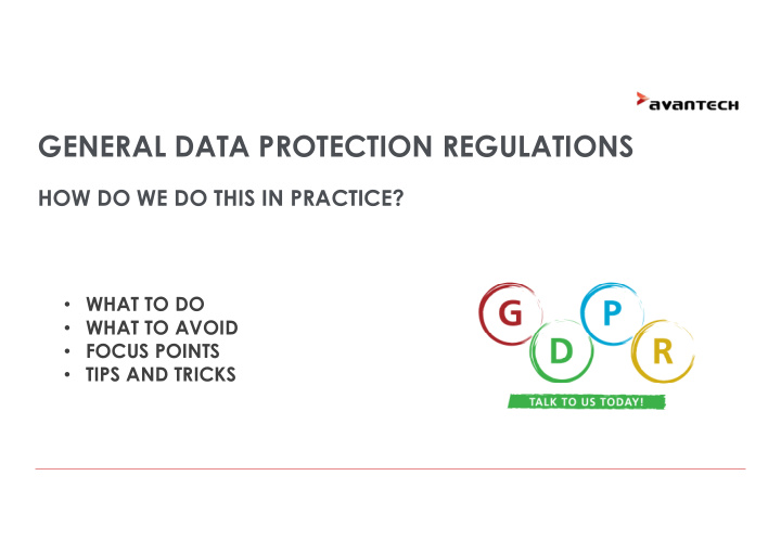 general data protection regulations