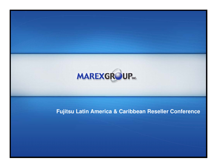 fujitsu latin america caribbean reseller conference