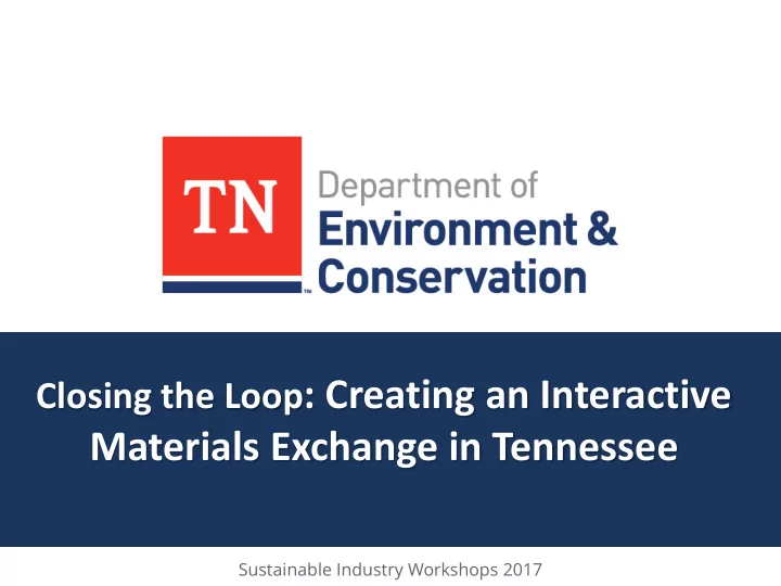 closing the loop creating an interactive materials