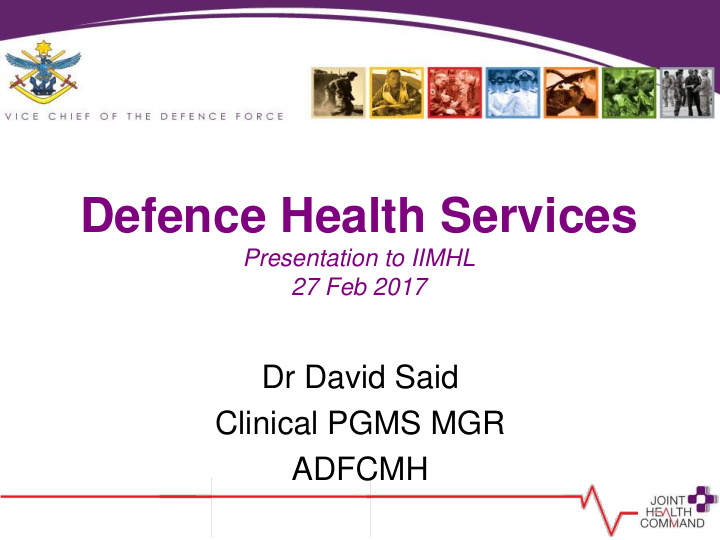defence health services