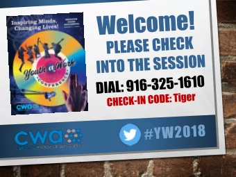 GETT  GETTING  ING RES  RESUL  ULTS  TS FR  FROM  OM  WORK  ORK BASED  ASED LEA  LEARNING  RNING