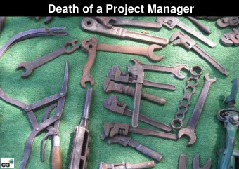 Death of a Project Manager  Death of a Project Manager  December 12, 2013  4  The SA Government is