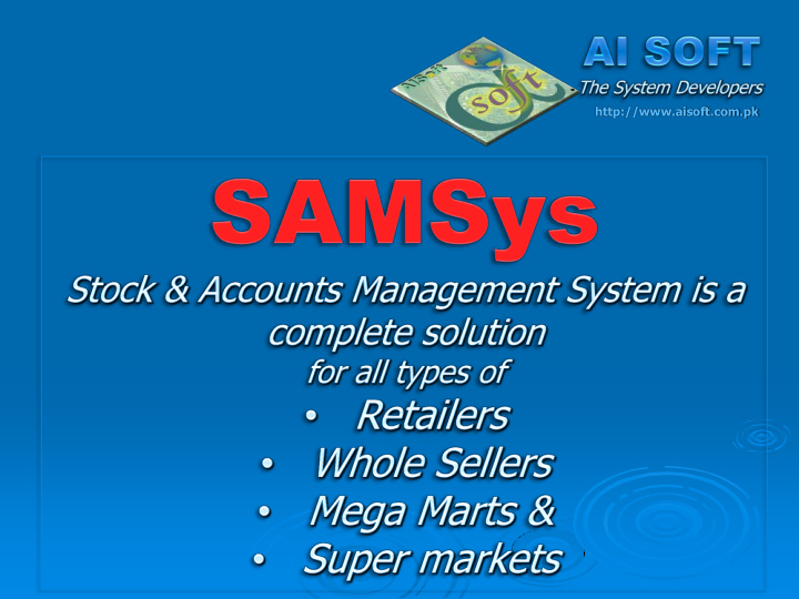 http aisoft com pk samsys is one of the best selling