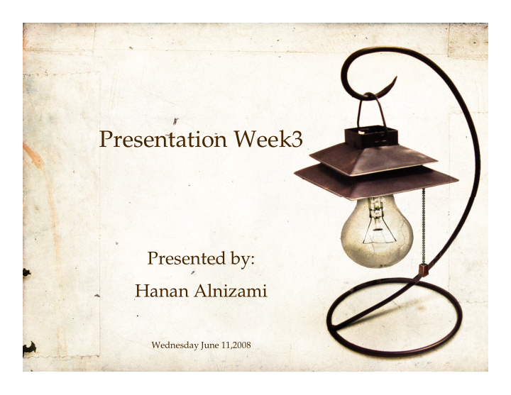 presentation week3