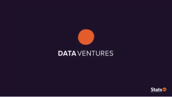 Data Ventures uses the  We have a focus to experiment with  best of Stats NZ to create  what