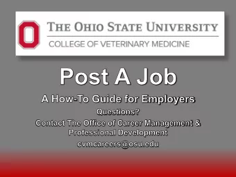 Full Time Employment   Part Time Employment   Summer Employment   Internships