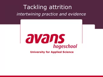 Tackling attrition  intertwining practice and evidence  University for Applied Science  Learning