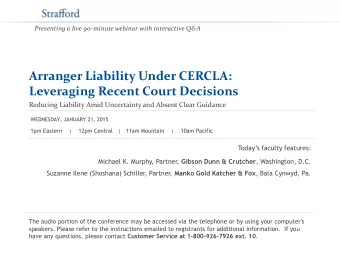 Leveraging Recent Court Decisions  Reducing Liability Amid Uncertainty and Absent Clear Guidance