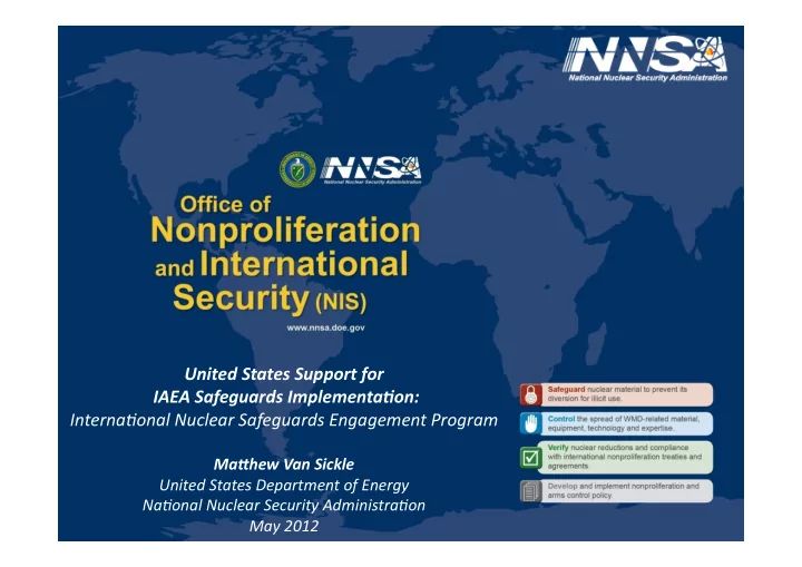 united states support for iaea safeguards implementa6on
