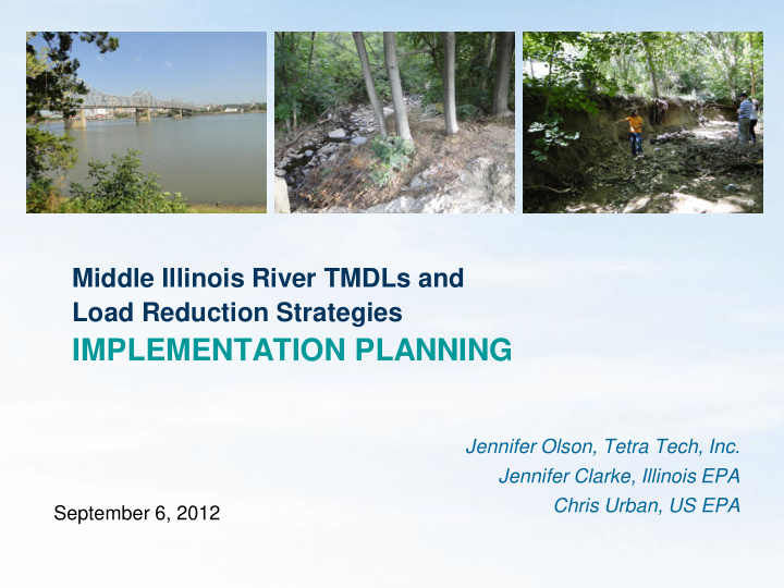 middle illinois river tmdls and load reduction strategies