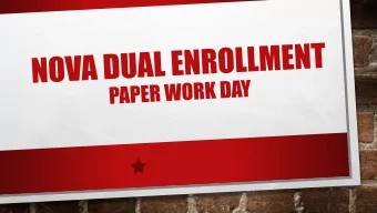 BE PATIENT-PAPERWORK IS BEING HANDED OUT  Hello, We are excited about getting the DE paperwork