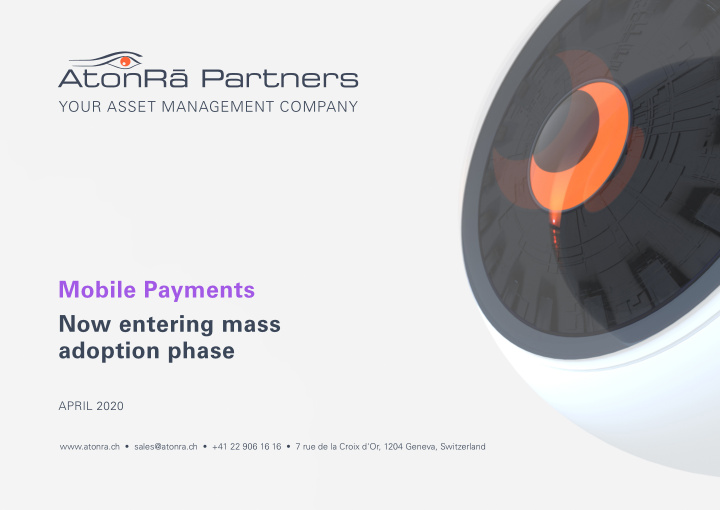 mobile payments now entering mass adoption phase