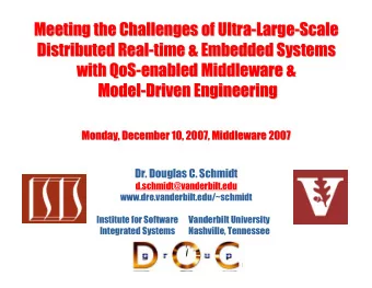 Meeting the Challenges of Ultra-  -Large  Large-  -Scale  Scale  Meeting the Challenges of Ultra