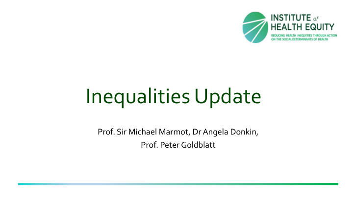 inequalities update