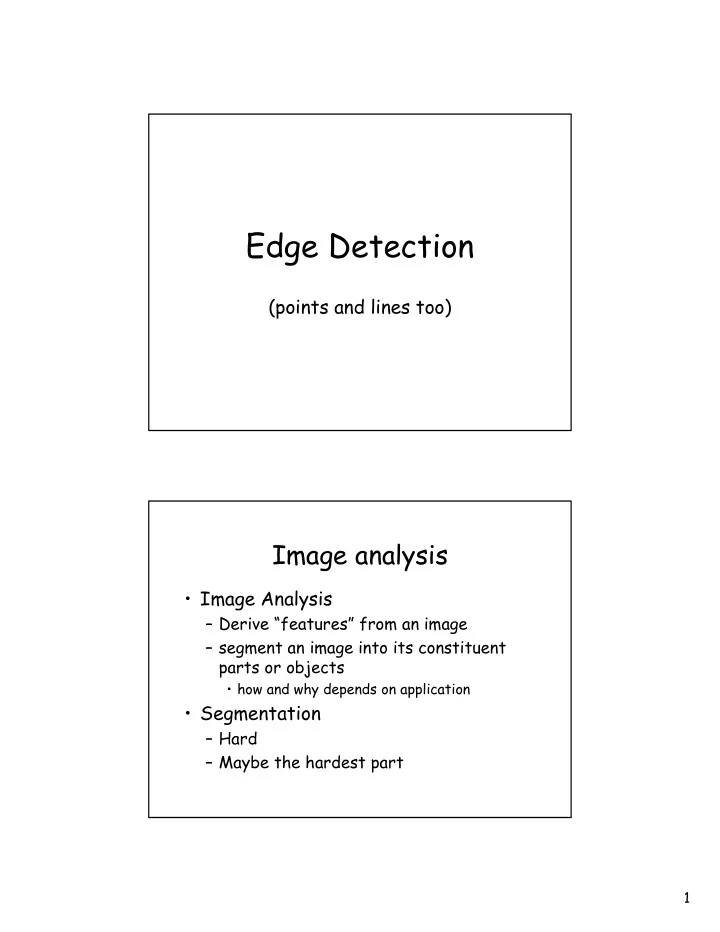 edge detection