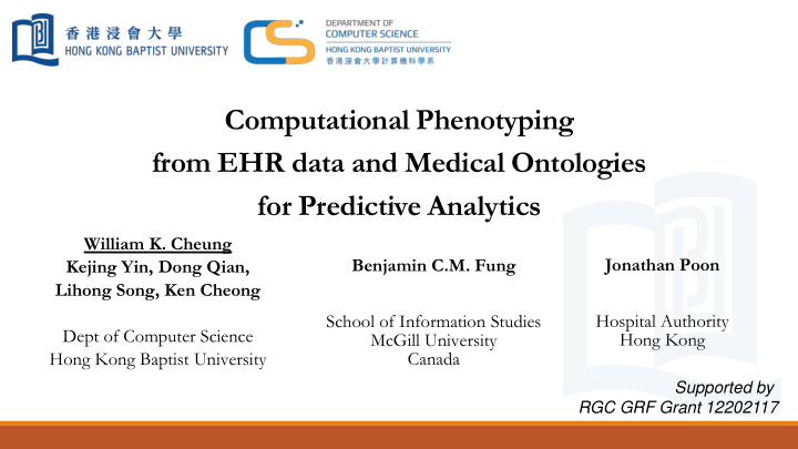 from ehr data and medical ontologies
