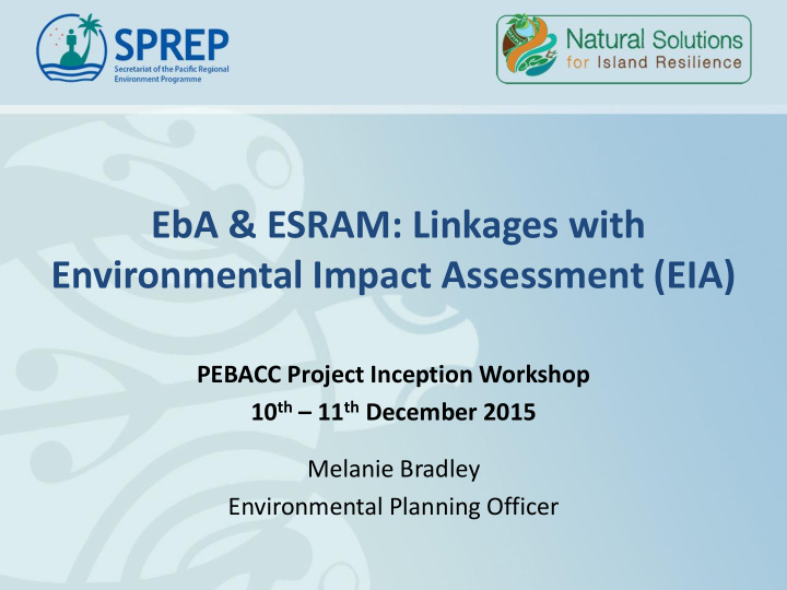 eba esram linkages with environmental impact assessment