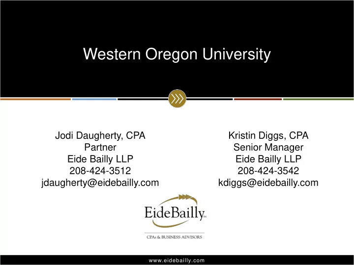 western oregon university