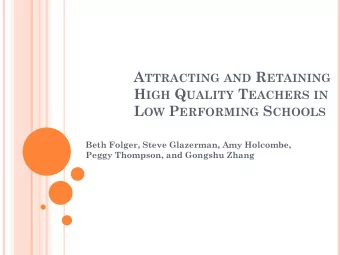 S TRATEGIES FOR MEETING THE DEMAND : T EACHER C OMPENSATION  A growing number of state and