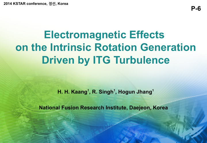 electromagnetic effects on the intrinsic rotation
