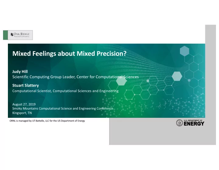 mixed feelings about mixed precision