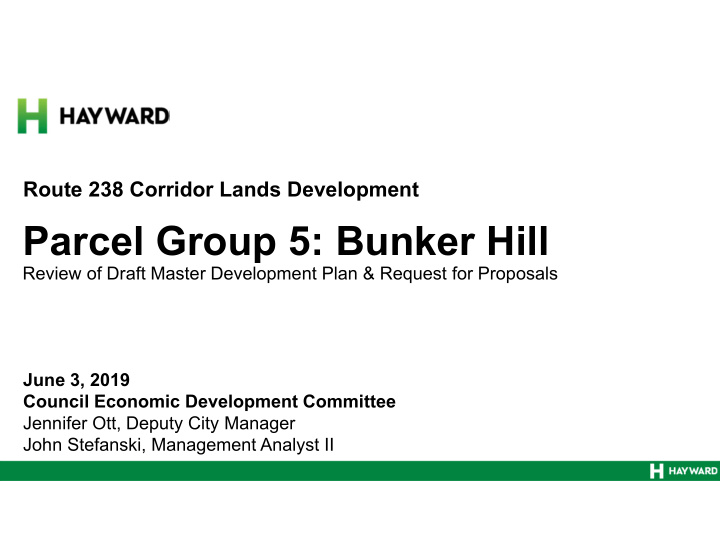 parcel group 5 bunker hill