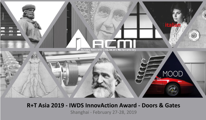r t asia 2019 iwds innovaction award doors gates