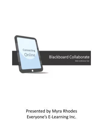 www.everyones.com  Slide 1  ___________________________________  Blackboard Collaborate - Tool