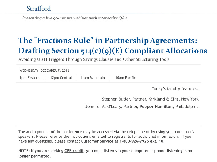 the fractions rule in partnership agreements drafting