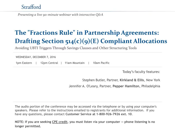 the fractions rule in partnership agreements drafting