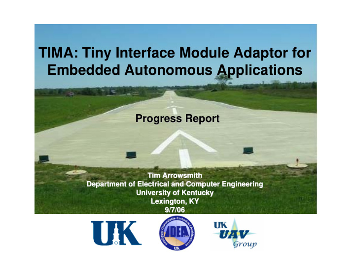 tima tiny interface module adaptor for embedded