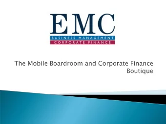 Boutique  Formed in 1989 First corporate trouble shooting team in the UK  (Financial