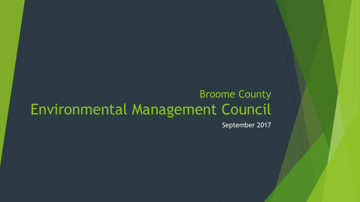 environmental management council