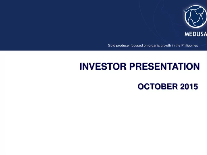 investor presentation