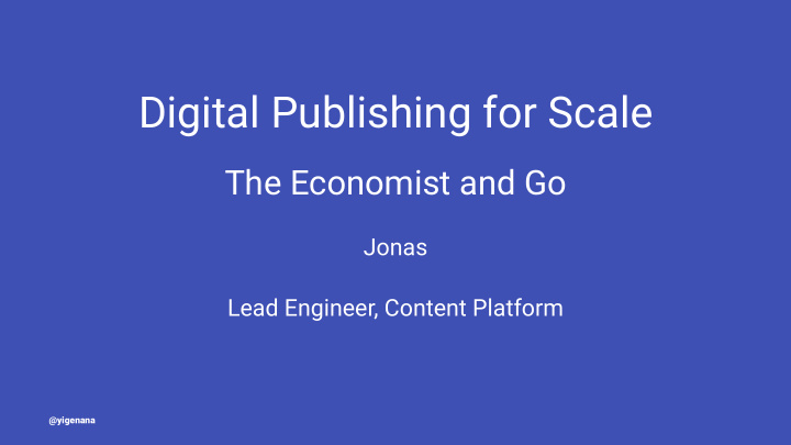 digital publishing for scale