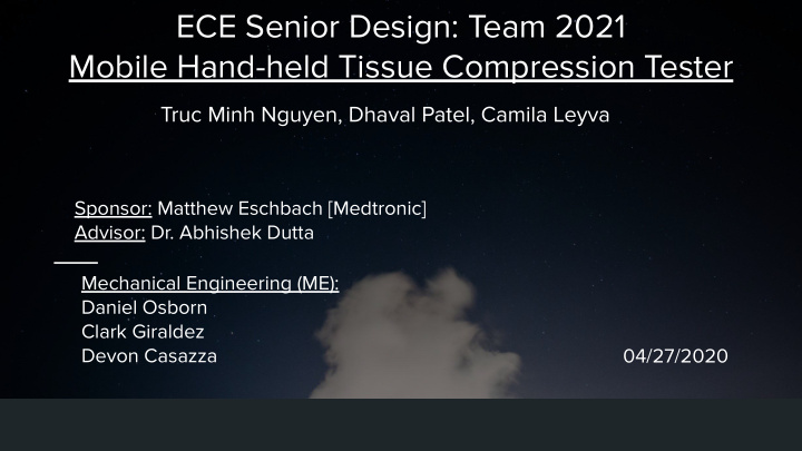 ece senior design team 2021 mobile hand held tissue