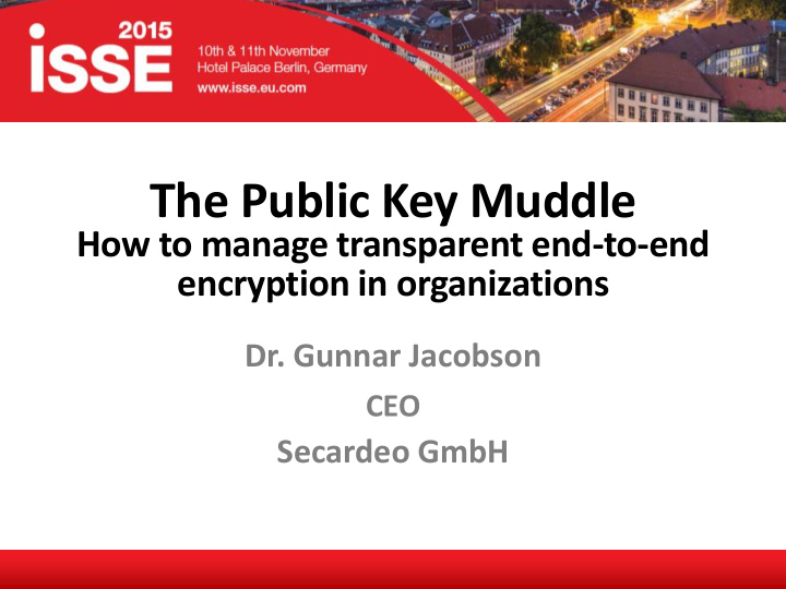 the public key muddle