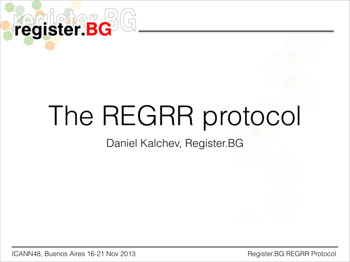 the regrr protocol