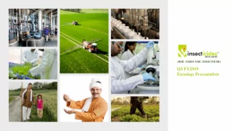 Q3 FY2019  Earnings Presentation  Q3 FY2019 Highlights  Revenue from Operations (Rs. Mn)  EBITDA