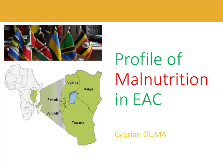 malnutrition in eac