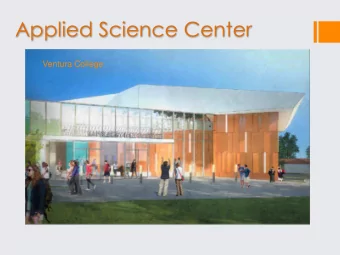Applied Science Center  Ventura College  Applied Science Center  Funding Source  S Bond  Total