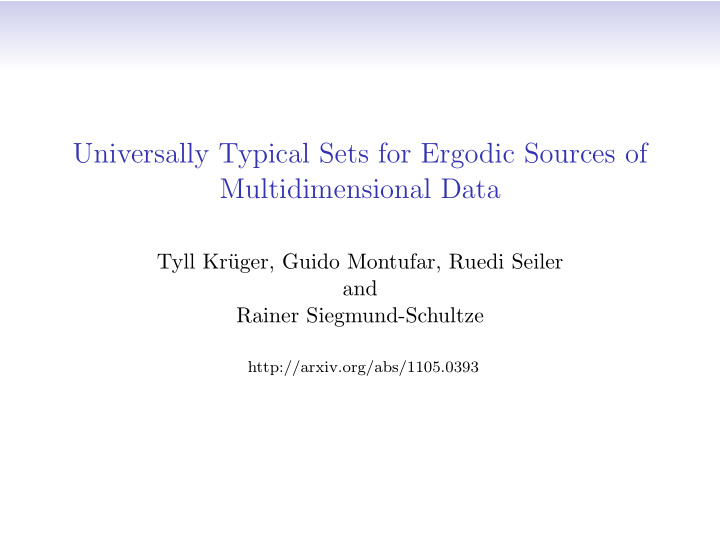 universally typical sets for ergodic sources of