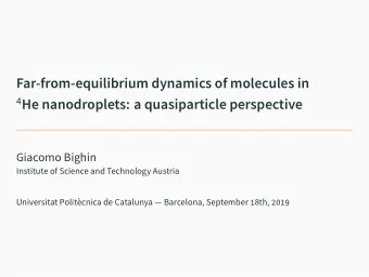 Far-from-equilibrium dynamics of molecules in 4 He nanodroplets: a quasiparticle perspective