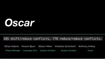 Oscar  Ethan Adams    Howon Byun    Jibben Hillen    Vladislav Scherbich    Anthony Holley  Project