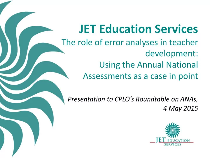 jet education services