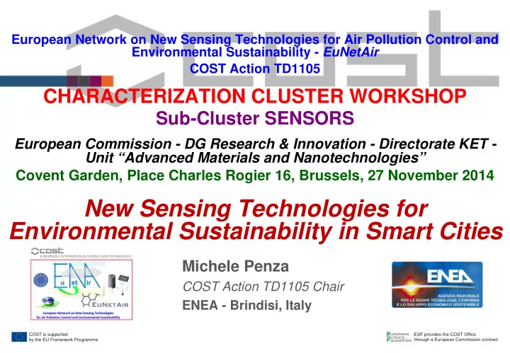 new sensing technologies for environmental sustainability