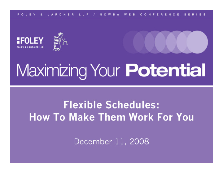 flexible schedules how to make them work for you