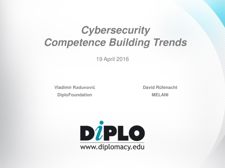 cybersecurity competence building trends