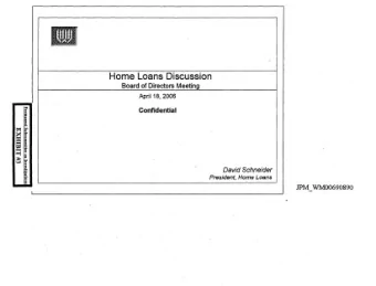 Home Loans Discussion Board of Directors Meeting  April 18, 2006  Confidential  David Schneider