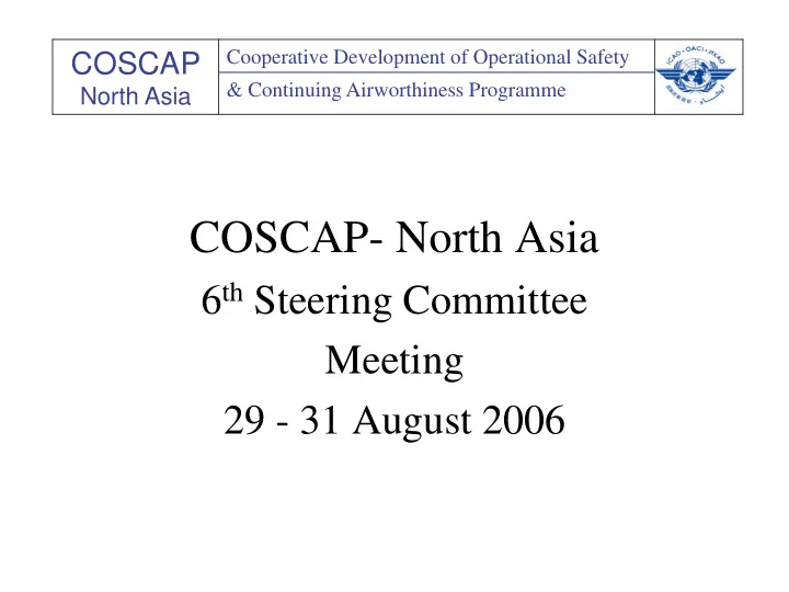 coscap north asia